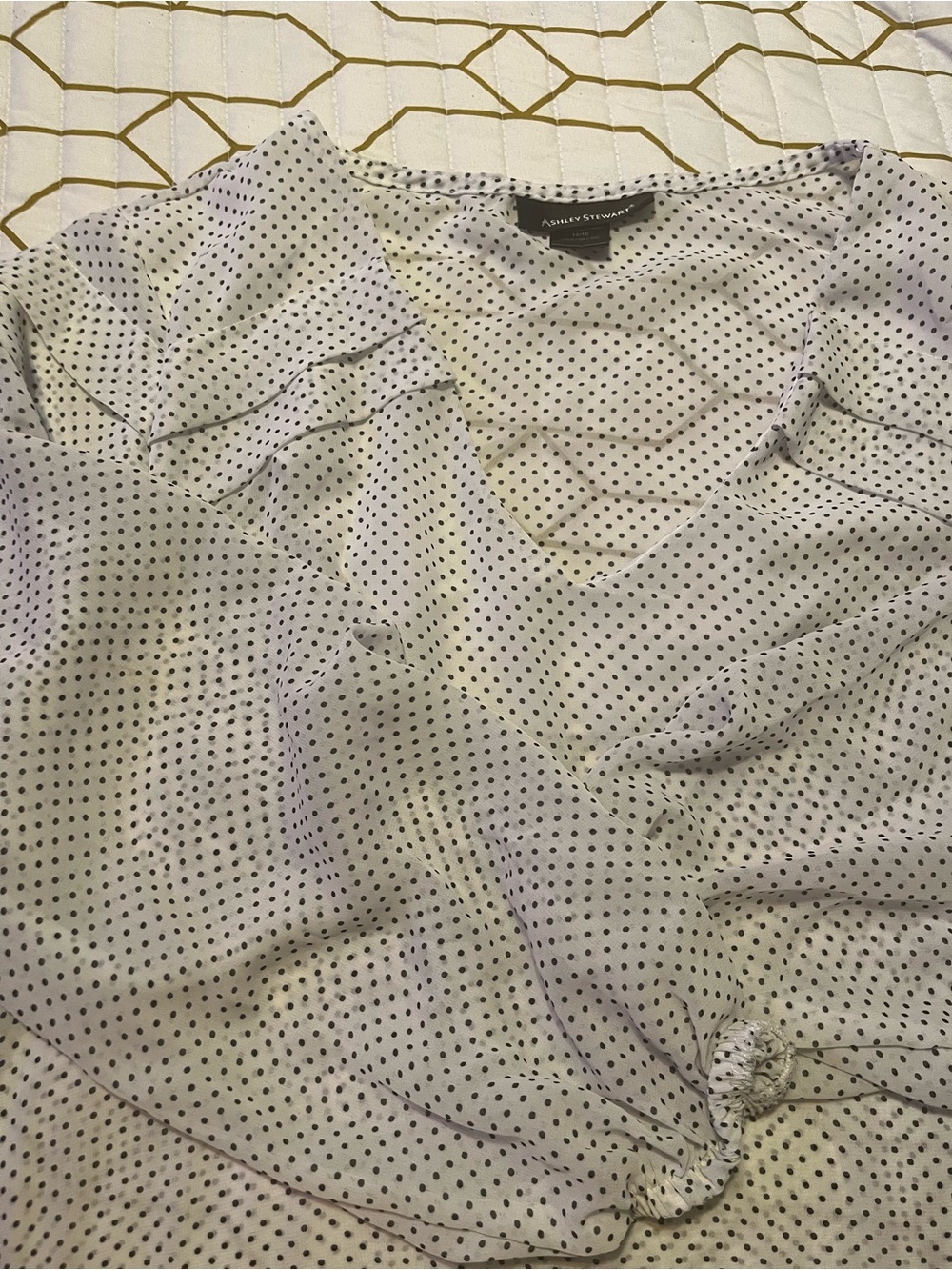 Lot of 4 XL blouses, sheer lightweight - Picture 5 of 10